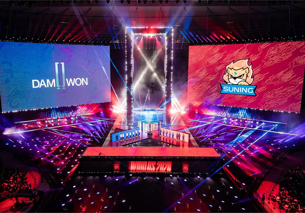 LOL Esports Worlds 2020 stage